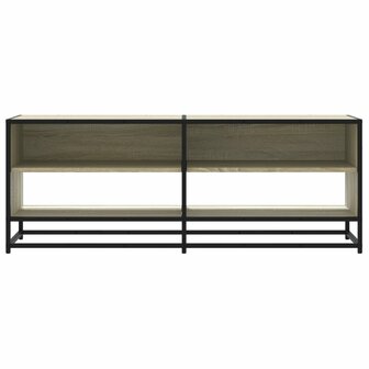 Tv-meubel 120,5x40x46cm bewerkt hout metaal sonoma eikenkleurig 4