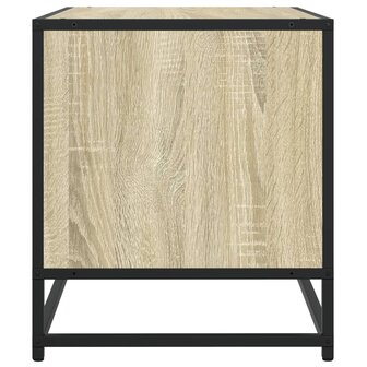 Tv-meubel 120,5x40x46cm bewerkt hout metaal sonoma eikenkleurig 5