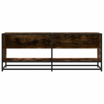 Tv-meubel 120,5x40x46 cm bewerkt hout metaal gerookt eikenkleur 4