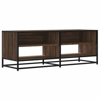 Tv-meubel 120,5x40x46 cm bewerkt hout metaal bruin eikenkleur 2