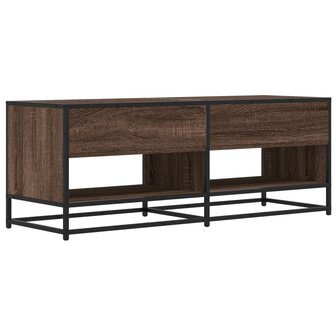 Tv-meubel 120,5x40x46 cm bewerkt hout metaal bruin eikenkleur 6