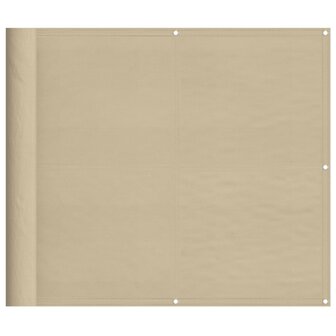 Balkonscherm 90x700 cm 100% oxford polyester beige 2