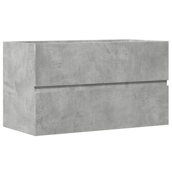 Badkamerwandkast 80x38,5x45 cm bewerkt hout betongrijs 2