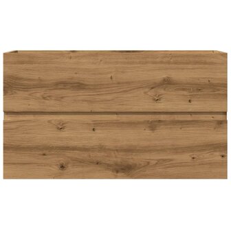 Badkamerwandkast 80x38,5x45 cm bewerkt hout artisanaal eiken 4