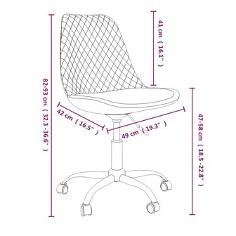 Eetkamerstoelen draaibaar 6 st stof wijnrood 10