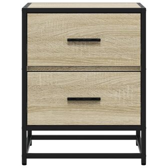 Nachtkastjes 2 st 40x31x50 cm bewerkt hout sonoma eikenkleurig 5