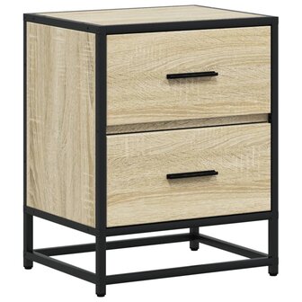 Nachtkastjes 2 st 40x31x50 cm bewerkt hout sonoma eikenkleurig 6