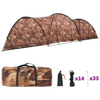 Iglotent 8-persoons 650x240x190 cm camouflage 2