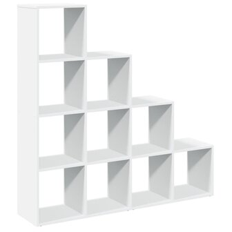 Kamerscherm / boekenkast 4-laags 131,5x29x131,5 cm hout wit 2