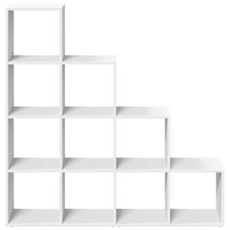 Kamerscherm / boekenkast 4-laags 131,5x29x131,5 cm hout wit 5