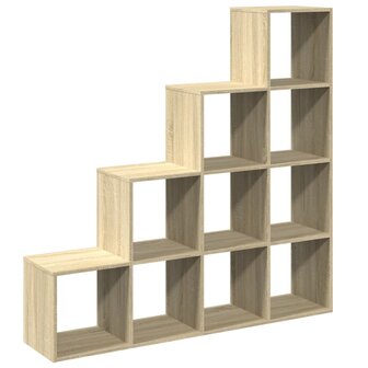 Kamerscherm / boekenkast 131,5x29x131,5 cm hout sonoma eiken 7