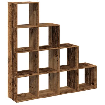 Kamerscherm / boekenkast 131,5x29x131,5 cm hout oud hout 2