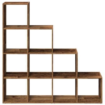 Kamerscherm / boekenkast 131,5x29x131,5 cm hout oud hout 5