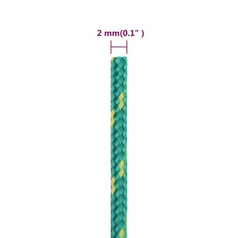 Boottouw 2 mm 50 m polypropyleen groen 6