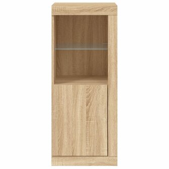 Dressoir met LED-verlichting 41x37x100 cm sonoma eikenkleurig 6