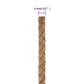 Touw 250 m lang 4 mm dik jute 6