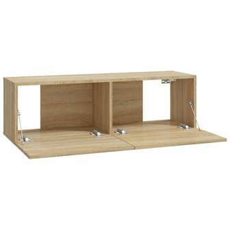 Tv-wandmeubels 2 st 100x30x30 cm hout sonoma eikenkleurig 7