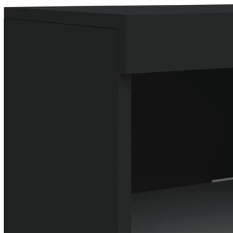 Dressoir met LED-verlichting 41x37x100 cm zwart 9