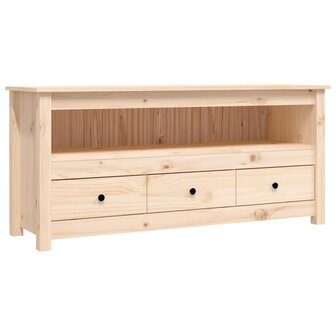 Tv-meubel 114x35x52 cm massief grenenhout 2