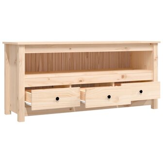 Tv-meubel 114x35x52 cm massief grenenhout 7