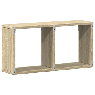 Wandkast 60x16x30 cm bewerkt hout sonoma eikenkleurig 6