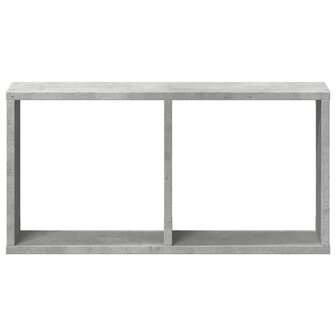 Wandkast 60x16x30 cm bewerkt hout betongrijs 4