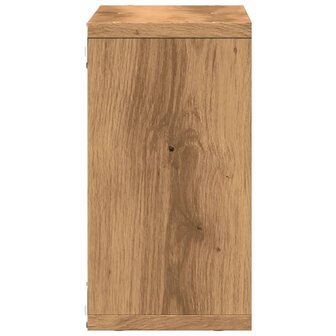 Wandkast 60x16x30 cm bewerkt hout artinsanaal eikenkleurig 5