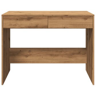 Bureau 101x50x76,5 cm bewerkt hout artisanaal eikenkleur 5