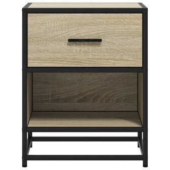 Nachtkastjes 2 st 40x31x50 cm bewerkt hout sonoma eikenkleurig 5