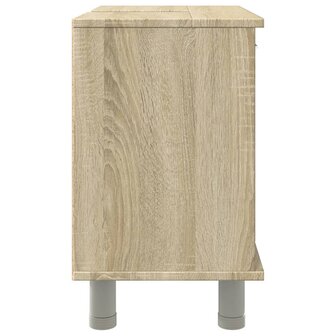 Badkamerkast 60x32x53,5 cm spaanplaat sonoma eikenkleurig 6