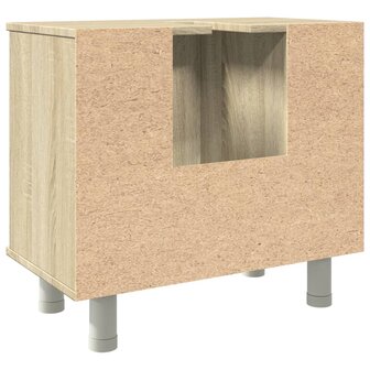 Badkamerkast 60x32x53,5 cm spaanplaat sonoma eikenkleurig 7