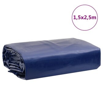 Dekzeil 650 g/m&sup2; 1,5x2,5 m blauw 9