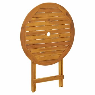 3-delige Bistroset poly rattan en massief hout zwart 8