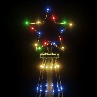 Kerstboom met grondpin 310 LED&amp;apos;s meerkleurig 300 cm 5