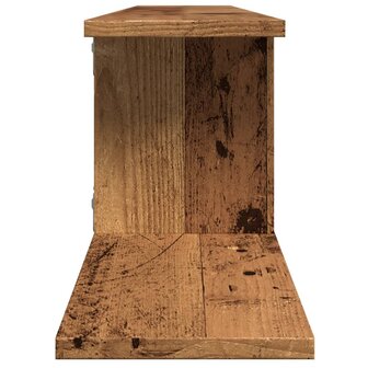 Tv-wandschap 125x18x23 cm bewerkt hout oud houtkleurig 5