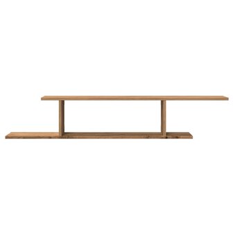 Tv-wandschap 125x18x23 cm bewerkt hout artisanaal eikenkleurig 4