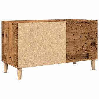 Platenkast 84,5x38x48 cm bewerkt hout oud houtkleurig 6