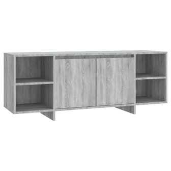 Tv-meubel 130x35x50 cm bewerkt hout grijs sonoma eikenkleurig 2