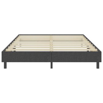 Boxspringframe stof grijs 160x200 cm 4