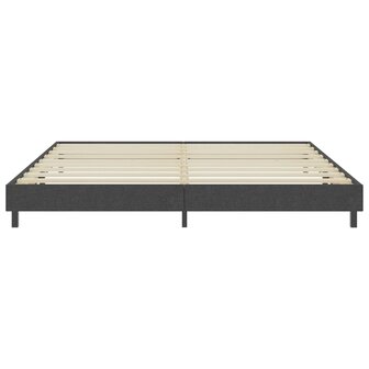 Boxspringframe stof grijs 200x200 cm 4