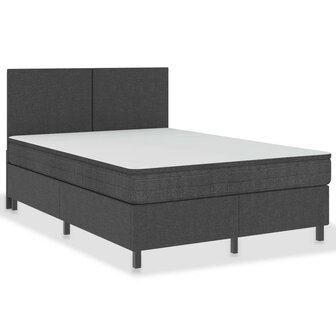 Boxspringframe stof grijs 160x200 cm 2