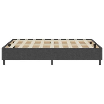 Boxspringframe stof grijs 160x200 cm 5