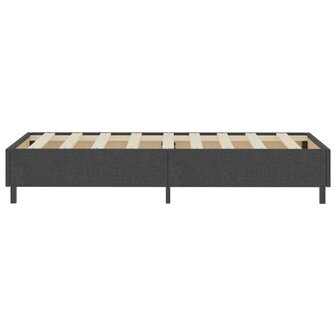 Boxspring stof donkergrijs 80x200 cm 5