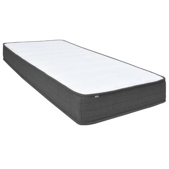 Boxspring stof donkergrijs 80x200 cm 8