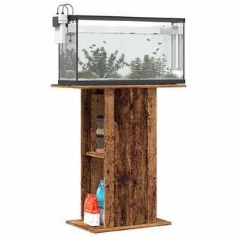 Aquariumstandaard 36x60,5x72,5 cm bewerkt hout oud houtkleurig 3