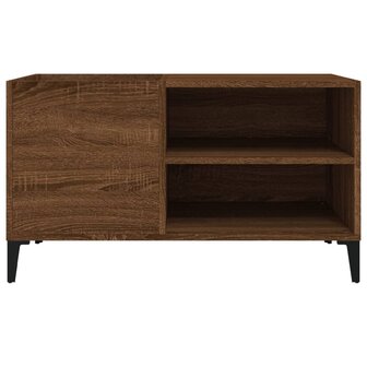 Platenkast 84,5x38x48 cm bewerkt hout bruin eikenkleur 5