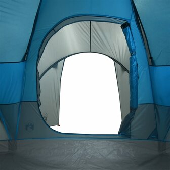 Koepeltent 6-persoons waterdicht blauw 10