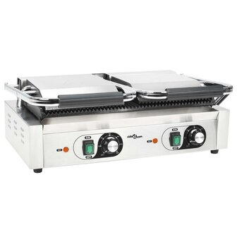 Panini grill dubbel gegroefd 3600 W 57x30,5x20 cm 5