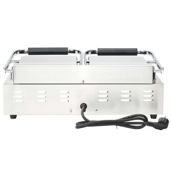 Panini grill dubbel gegroefd 3600 W 57x30,5x20 cm 9