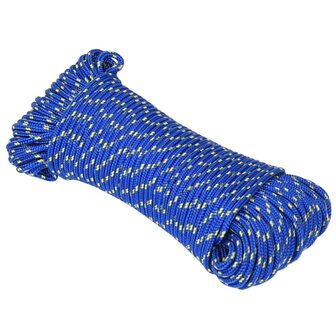 Boottouw 3 mm 25 m polypropyleen blauw 2